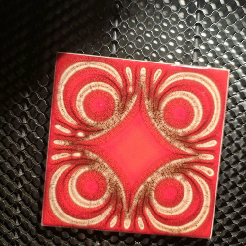 Wessel ceramic tile new, Mid-Century Modern, West Germany