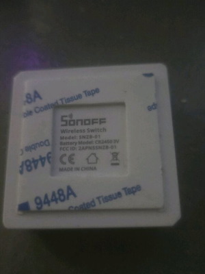 Zigbee button Sonoff SNZB-01 used