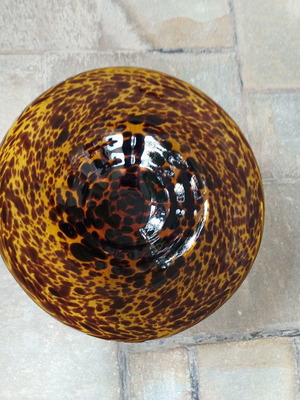 Crystal bowl and vintage Lancel platter new