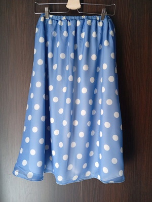 Women's strapless dress new, white and blue
