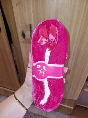 Slippers socks for home new, fuchsia, size 37