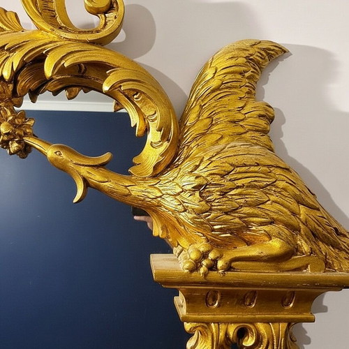 18th Century Floor Mirror like new, French, gilded