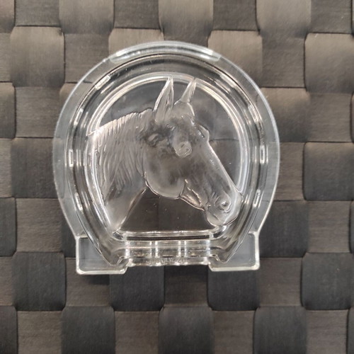 Glass ashtray collectible like new, French vintage, Made in Italy