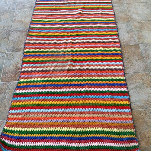 Handmade vintage rug used in very good condition