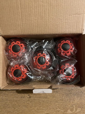 Office Chair Wheels PU Universal 11x22mm Set of 5