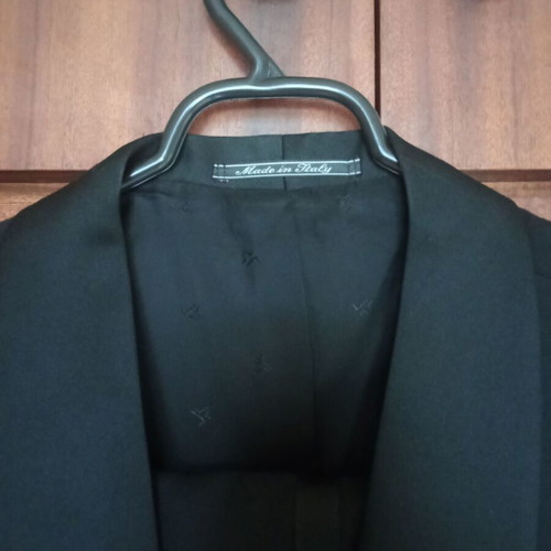 Artisti Italiani men's tuxedo suit black pure wool new