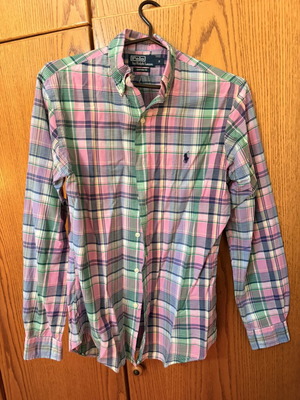 Polo by Ralph Lauren Multicolor Plaid Shirt Size S Custom Fit Like New