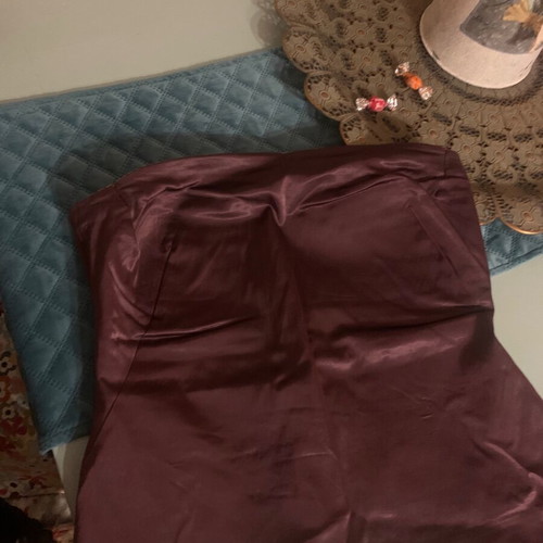 Satin set Zara like new, purple pants and bustier