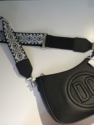 Handbag crossbody black and white new
