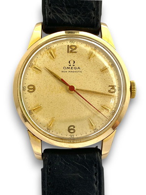Omega Ref. 2513-4 Non-Magnetic Cal. 283 vintage ρολόι με τροπικό καντράν