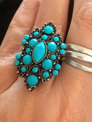 Vintage stainless steel ring new