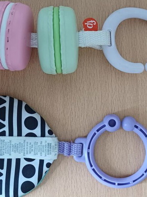 Fisher-Price baby hanging toys with rattle and teething ring