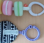 Fisher-Price baby hanging toys with rattle and teething ring