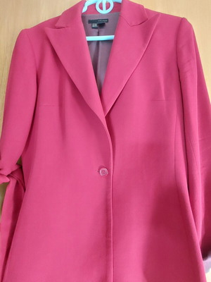 Zara jacket size S coral with belt