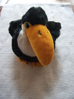Steiff plush bird used, 1990s decade, 20 cm height