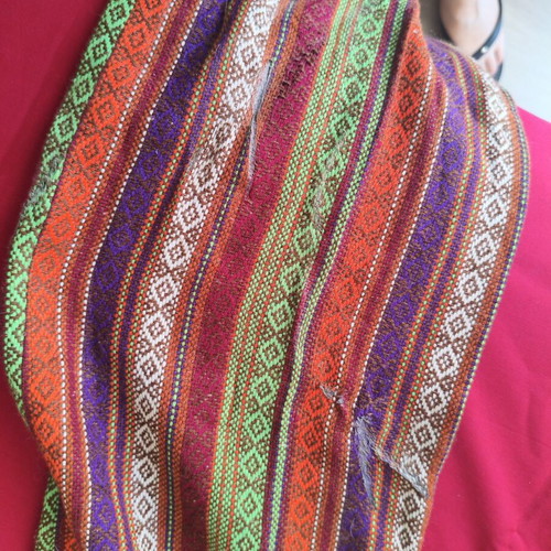 Vintage 70's Boho Ethnic Set Vest and Trousers used, colorful