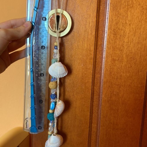 Handmade garland with shells custom made