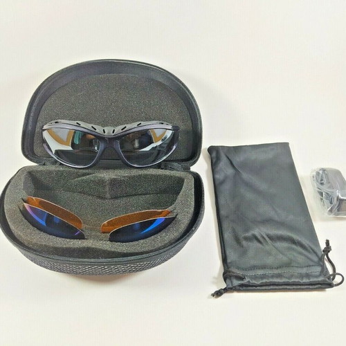 Oakley Radar Range Custom used cycling sunglasses in white metallic pearl