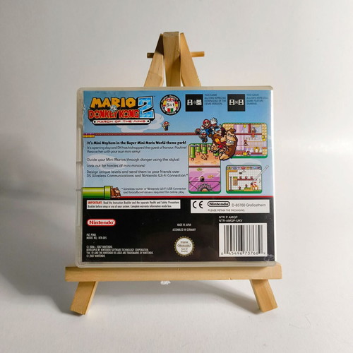 Mario Vs Donkey Kong 2 March of the Minis Nintendo DS case and manual used, no game