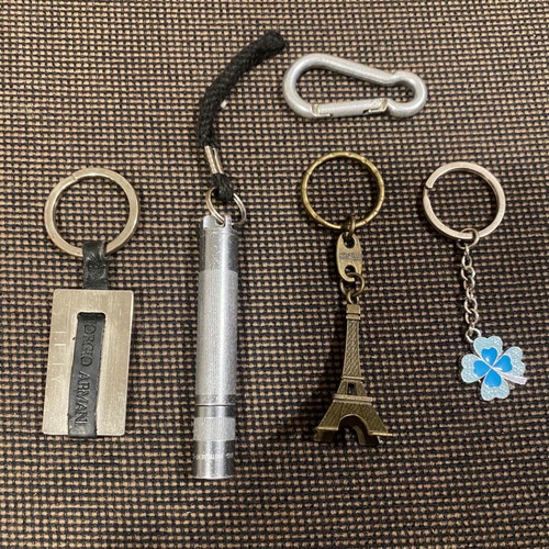 Giorgio Armani keychains used, set of 4 pieces