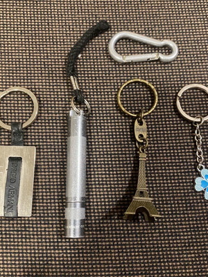 Giorgio Armani keychains used, set of 4 pieces