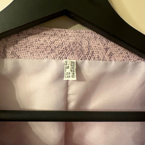 Leather jacket used, vintage, purple, size M