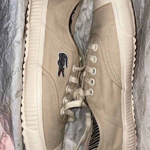 Lacoste sneakers new, exclusive collaboration with National Geographic, beige