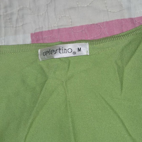 Celestino cardigan like new, soft fabric, size M, green