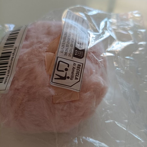 Loose Powder High Gloss Ball with Pink Furry Pom-Pom