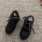 Mayoral kids leather boots size 23 used, blue
