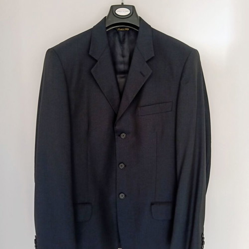 Carlo Casalini men's suit dark blue used size 50 Large