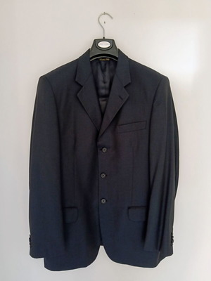 Carlo Casalini men's suit dark blue used size 50 Large