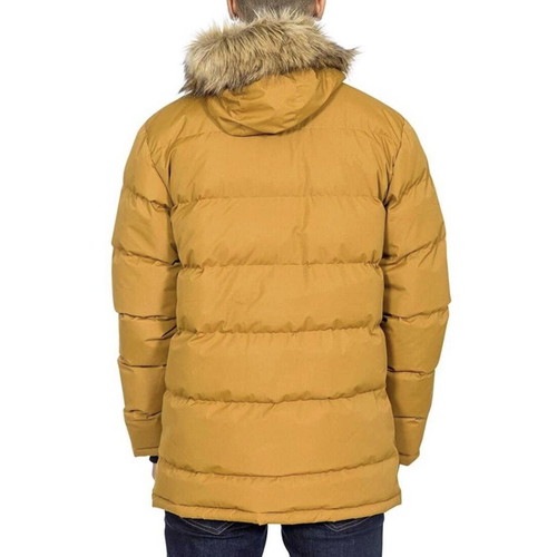 Trespass Men's Padded Parka Jacket new, golden brown, size M-L