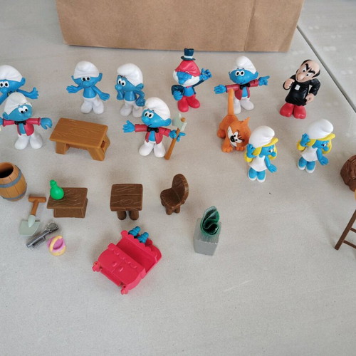 Smurfs used set 2009, all together