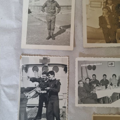 Military souvenir photos used, pack of 15 pieces