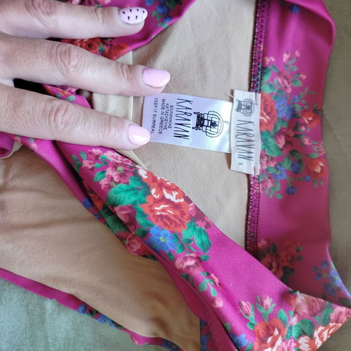 Karavan swimsuit small used, colorful, adjustable straps