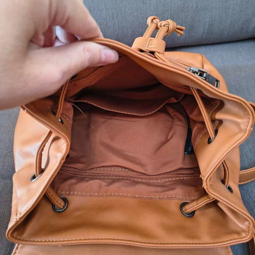 Women's backpack camel color like new, medium size