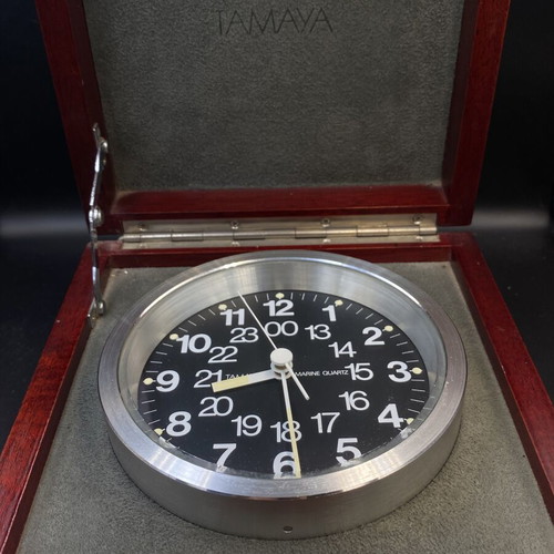 Tamaya MQ-2 Marine Quartz Chronometer like new, analog table clock