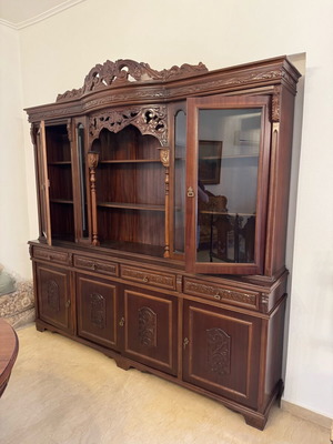 Vintage Display Cabinet by Εγγλεζάκης used, handcrafted wood