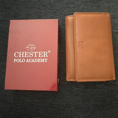 Chester Polo Academy 8065 Classic Cuoio women's wallet, genuine leather