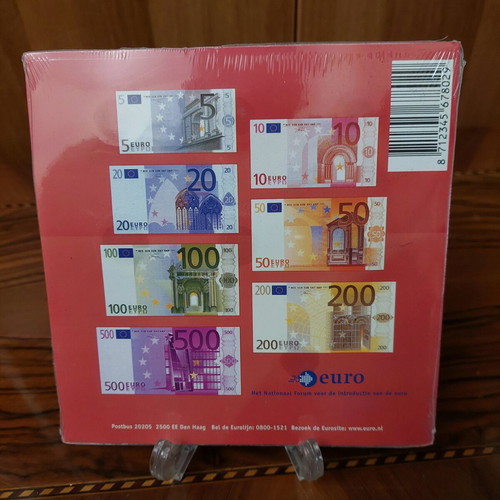 Netherlands 8 Coins Set Introduction to Euro new, sealed