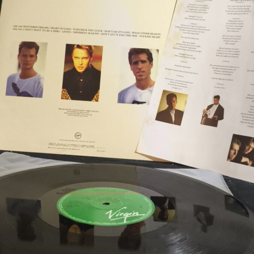 Johnny Hates Jazz Turn Back The Clock vinyl record used, with insert