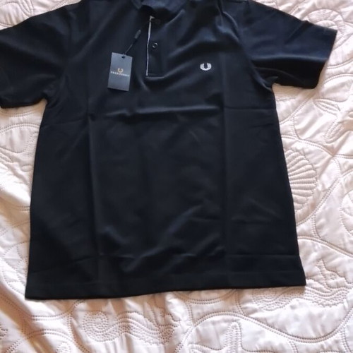 Fred Perry Polo Shirt medium size brand new, black and white