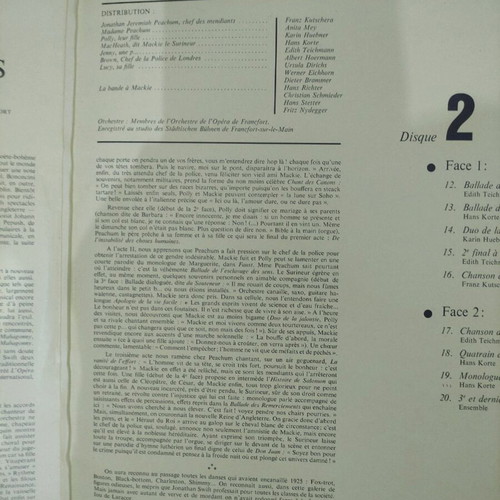 L'opera de quat' sous double LP used