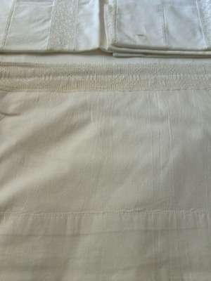 Double bed sheet with two pillowcases handmade, like new