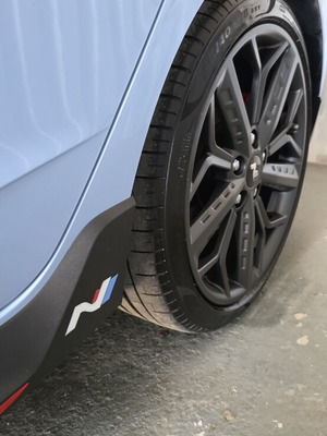 i20N side skirt N logo badges 3D printed