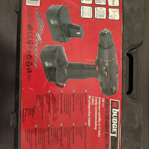 Angle Grinder 800W and 18V Cordless Drill Set like new