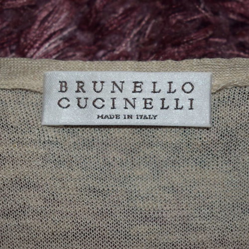 Brunello Cucinelli tank top like new, woman L/XL, gray and beige