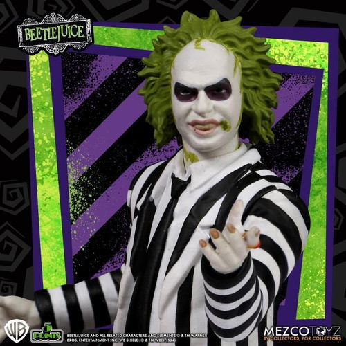Beetlejuice 5 Points 3.75" action figure new, striped suit