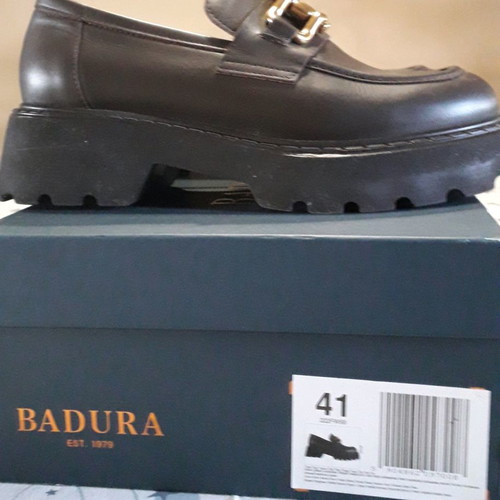 Badura loafers brown like new, leather, size 41
